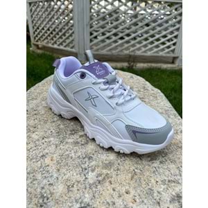 Kinetix 1192 Bayan Spor Ayakkabı - Beyaz Mor - 38 - BTMK01192-Beyaz Mor-38