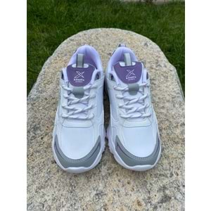 Kinetix 1192 Bayan Spor Ayakkabı - Beyaz Mor - 39 - BTMK01192-Beyaz Mor-39