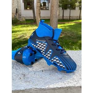 Cool Erkek Çoçuk Çoraplı Krampon 1999 - siyah mavi - 34 - BTMK01199-siyah mavi -34