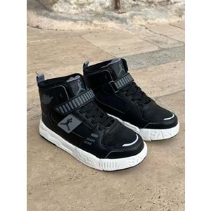 Cool Boğazlı Çoçuk Spor Ayakkabısı 1255 - Siyah Beyaz - 32 - BTMK01255-Siyah Beyaz-32