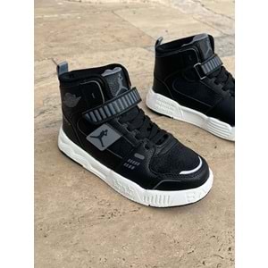 Cool Boğazlı Çoçuk Spor Ayakkabısı 1255 - Siyah Beyaz - 32 - BTMK01255-Siyah Beyaz-32