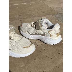 Çocuk Yazlık Spor Yürüyüş Ayakkabısı 1257 - Krem - 32 - BTMK01257-Krem-32