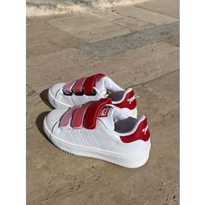 Mevsimlik Çocuk Spor Ayakkabı - Beyaz Pembe - 26 - BTMK01258-Beyaz Pembe-26