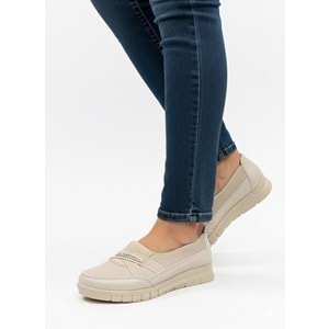 Kadın Günlük Rahat Ortapedik Ayakkabı 1325 - Krem - 40 - BTMK01325-Krem-40