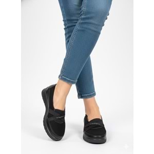 Kadın Günlük Rahat Ortapedik Ayakkabı 1325 - Siyah - 40 - BTMK01325-Siyah-40