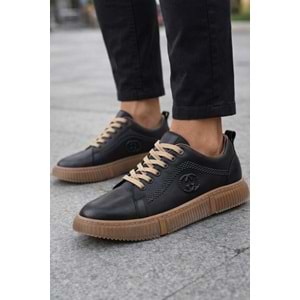 Erkek Hakikii Deri Günlük Ayakkabı - Siyah - 40 - BTMK01329-Siyah-40