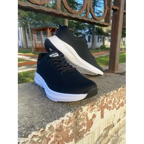 Jump 1043 Memory Taban Ortapedik Spor Ayakkabı - Siyah Beyaz - 36 - BTMK01043-Siyah Beyaz-36