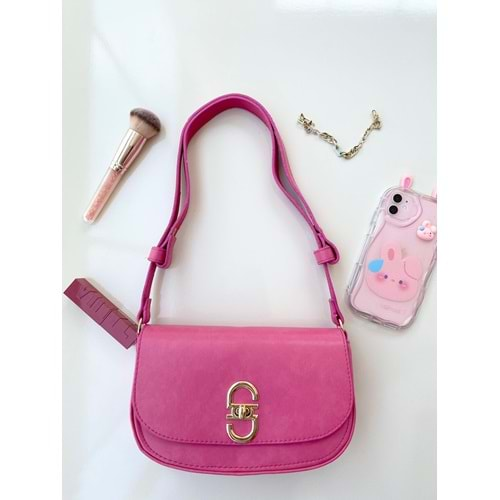 Love Of Bags 1162 Kadın Kol Ve Omuz Çantası - Pembe - TEK EBAT - BTMK01162-Pembe-TEK EBAT