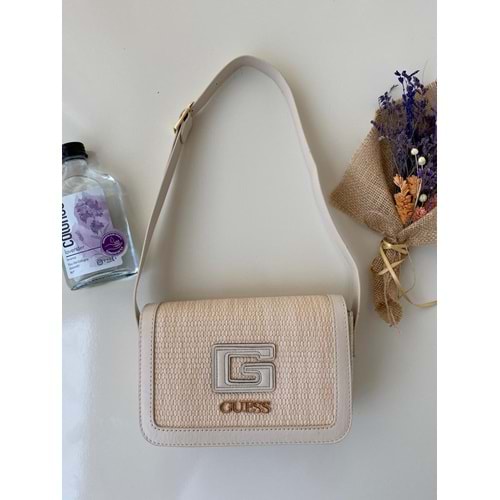 Love Of Bags 1163 Kadın Kol Ve Omuz Çantası - Krem - TEK EBAT - BTMK01163-Krem-TEK EBAT