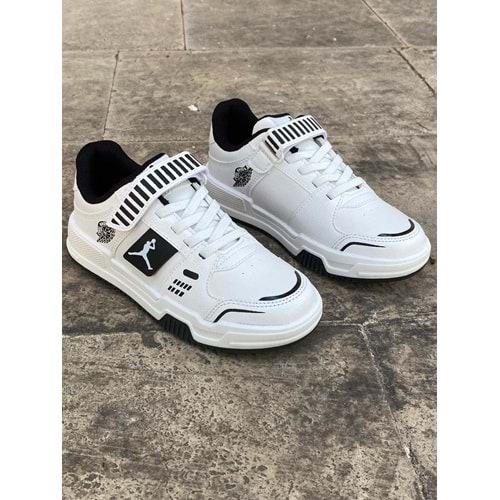 Cool 1173 Çocuk Mevsimlik Spor Ayakkabı - Beyaz Siyah - 31 - BTMK01173-Beyaz Siyah -31