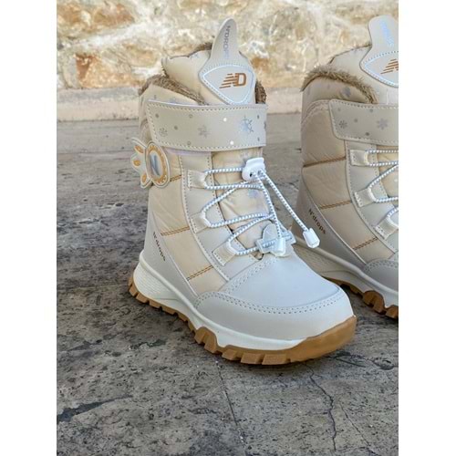 Pabuçhan Çoçuk Kar Botu 1222 - Krem - 34 - BTMK01222-Krem-34