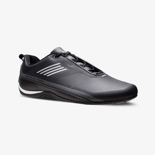 Lescon Erkek İnce Tabanlı Sneaker Spor Ayakkabı 1244 - Siyah Beyaz - 41 - BTMK01244-Siyah Beyaz-41