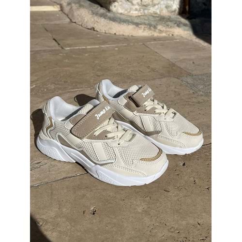 Çocuk Yazlık Spor Yürüyüş Ayakkabısı 1257 - Krem - 32 - BTMK01257-Krem-32