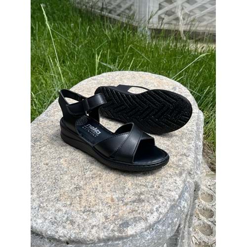 Ortapedik Kadın Sandalet - Siyah - 37 - BTMK01312-Siyah-37