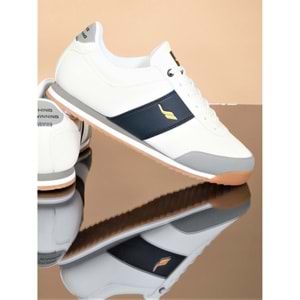 Lescon 0869 Flınt Anatomik Tabanlı Erkek Sneakers Spor Ayakkabı - Beyaz Lacivert - 40