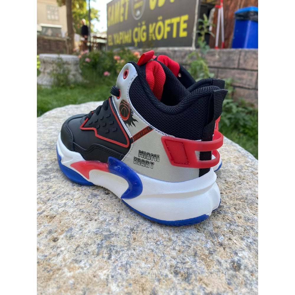 Cool 1196 London Boğazlı Spor Ayakkabı - Siyah Beyaz - 33 - BTMK01196-Siyah Beyaz-33