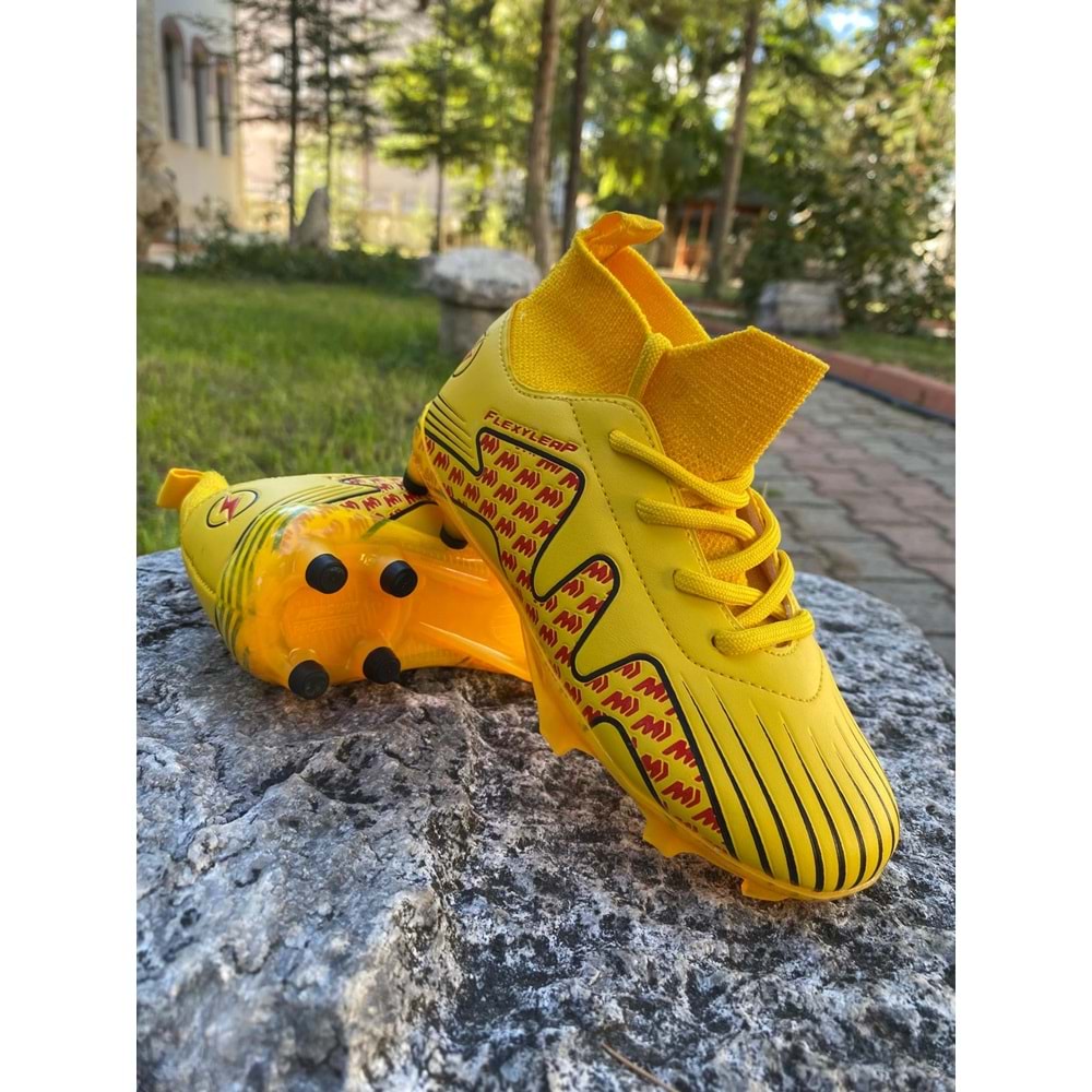 Cool Erkek Çoçuk Çoraplı Krampon 1999 - Sarı - 31 - BTMK01199-Sarı-31