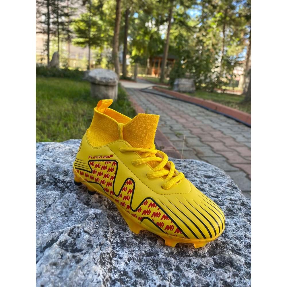 Cool Erkek Çoçuk Çoraplı Krampon 1999 - Sarı - 31 - BTMK01199-Sarı-31