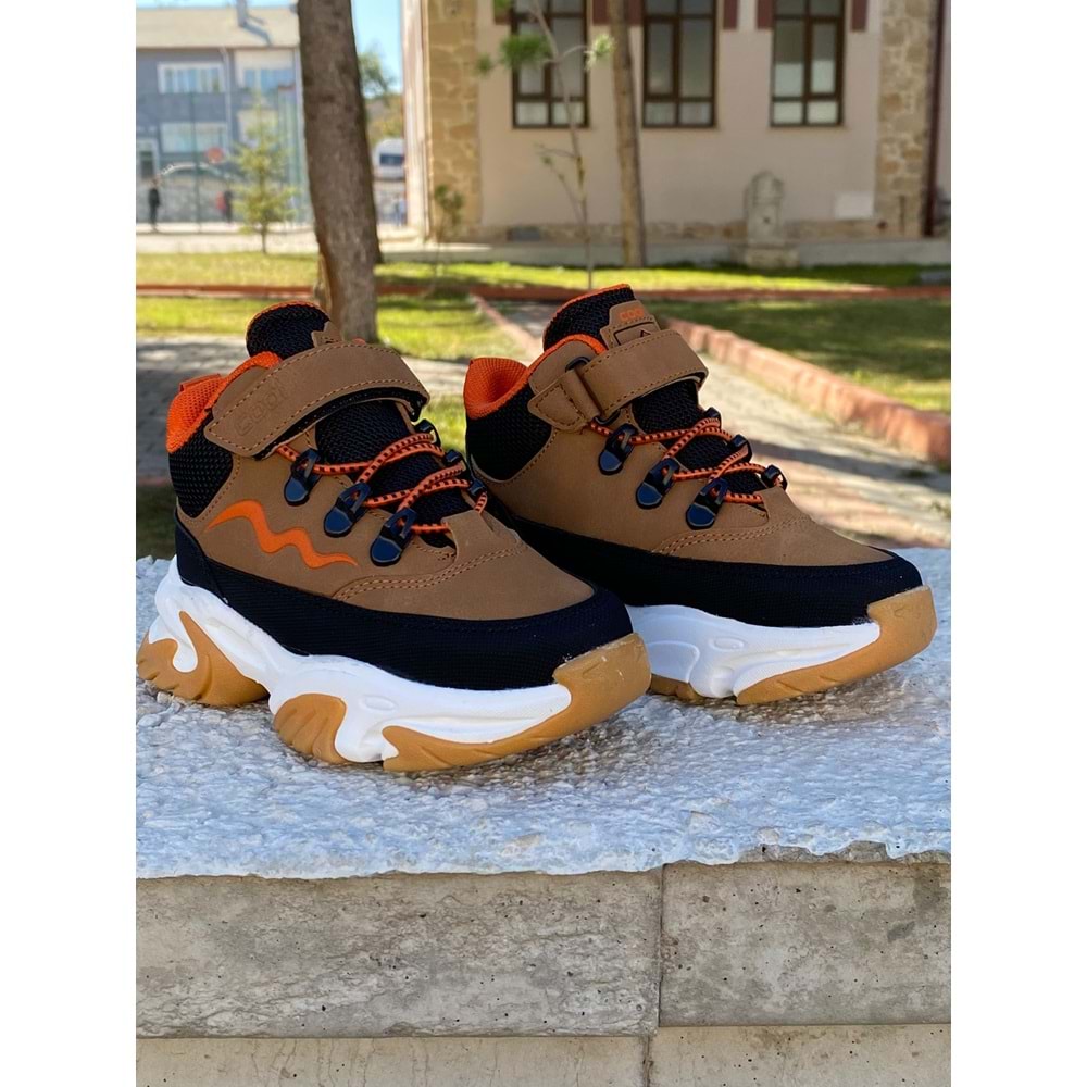 Cool Erkek Çoçuk Kısa Bot 1211 - Taba - 26 - BTMK01211-Taba-26