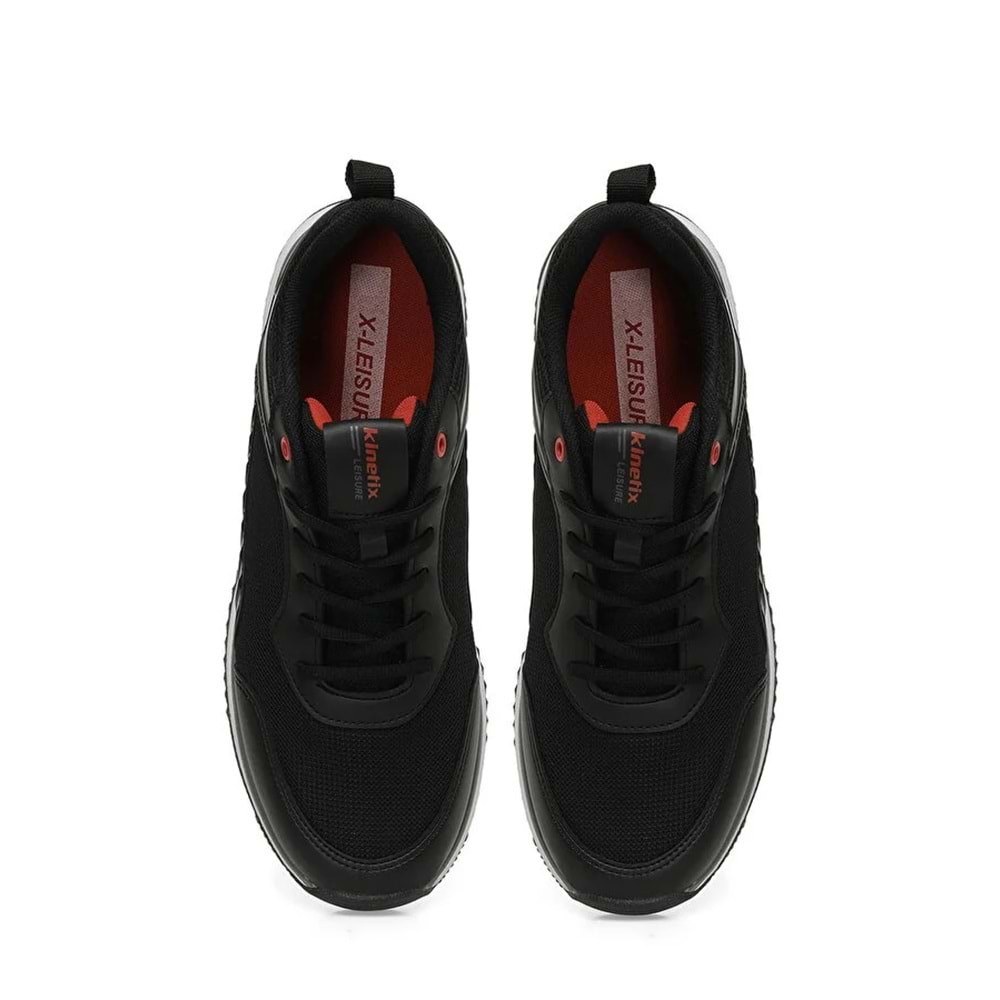 Erkek İnce Taban Sneaker Spor Ayakkabı 1272 - Siyah Beyaz - 40 - BTMK01272-Siyah Beyaz-40